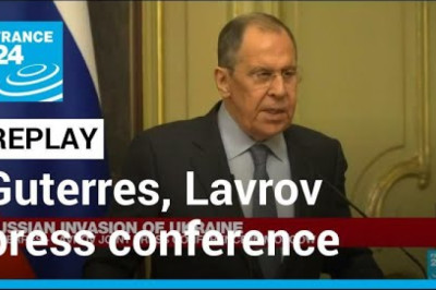 UN chief Guterres holds press conference with Russian Foreign Minister Lavrov • FRANCE 2