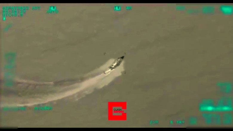 Two Russian Raptor Class Patrol boats were hit by a TB2 (UCAV) near Snake Island [Complete Video]