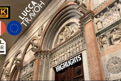 Lucca Highlights | Tuscany, Italy 🇮🇹 🇪🇺 City Culture | Walking Tour | ASMR Ambience | 4K HDR Travel