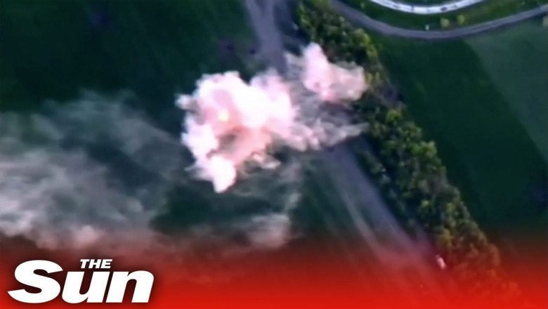 Ukrainian forces destroy Russian backup military equipment