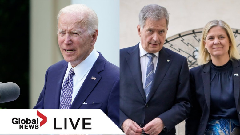 Biden, leaders from Finland and Sweden deliver remarks following White House meeting | LIVE