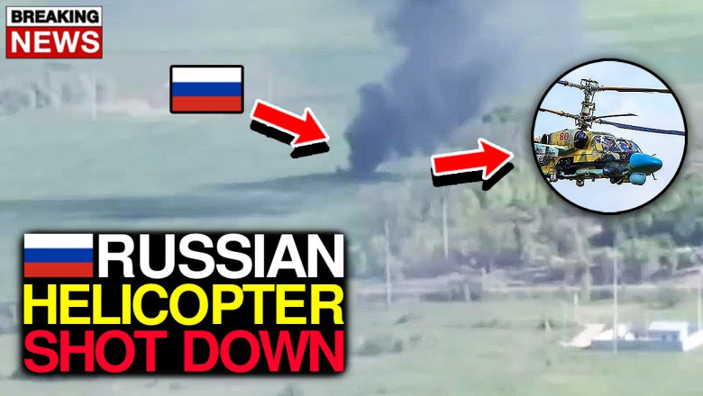 Russian Helicopter Shot Down! Ukrainians Used Stinger to Destroy Ka-52 ...