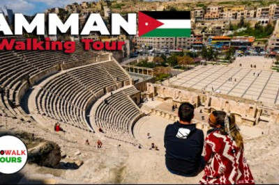Amman, Jordan Walking Tour - 4K - with Captions