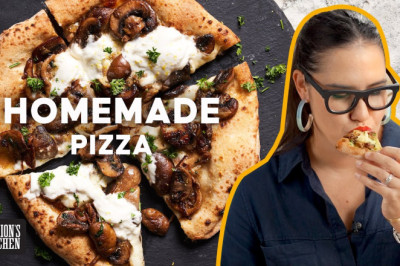 FOUR-cheese mushroom pizza...my oven hack and my best pizza dough recipe | Marion’s Kitchen