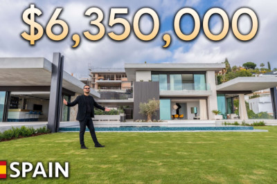 Touring $6,300,000 Ultra Modern Mansion in Marbella, Spain