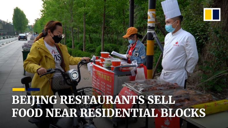 Restaurants set up near residential compounds as Beijing's Covid restrictions ban dine-in service