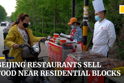 Restaurants set up near residential compounds as Beijing's Covid restrictions ban dine-in service
