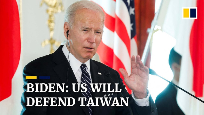 US President Joe Biden says US military will defend Taiwan if attacked