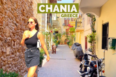Chania, Greece 🇬🇷- 4K-HDR Walking Tour In The Island Of Crete (▶75 min)
