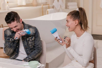 Hyram and Hailey Bieber try and react to even more skincare products! - Part 2 | BEAUTY TIPS AND TRICKS