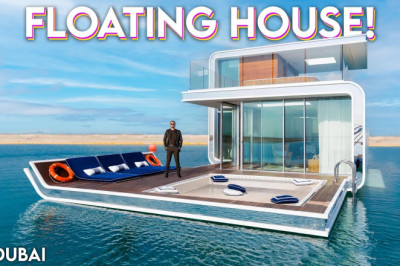 Touring a $4,700,000 Floating House with an UNDERWATER BEDROOM!