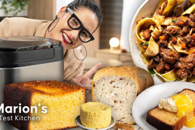 3-course dinner with fresh churned butter and homemade ricotta..in a BREADMAKER |Marion’s Test Kitchen