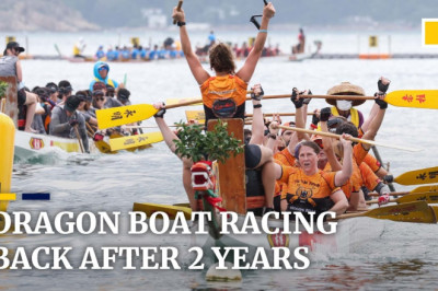 Dragon boat racing returns after 2-year pandemic suspension in Hong Kong and mainland China