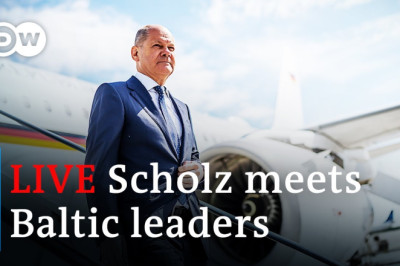 Watch live: Leaders from the Baltic states call on Germany for support | DW News