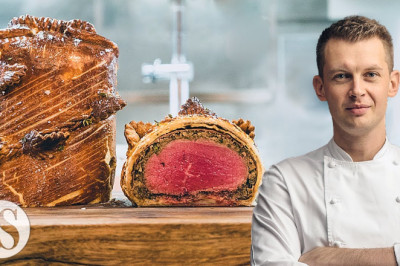 Beef Wellington in a 3 Michelin stars English Restaurant with Marco Zampese