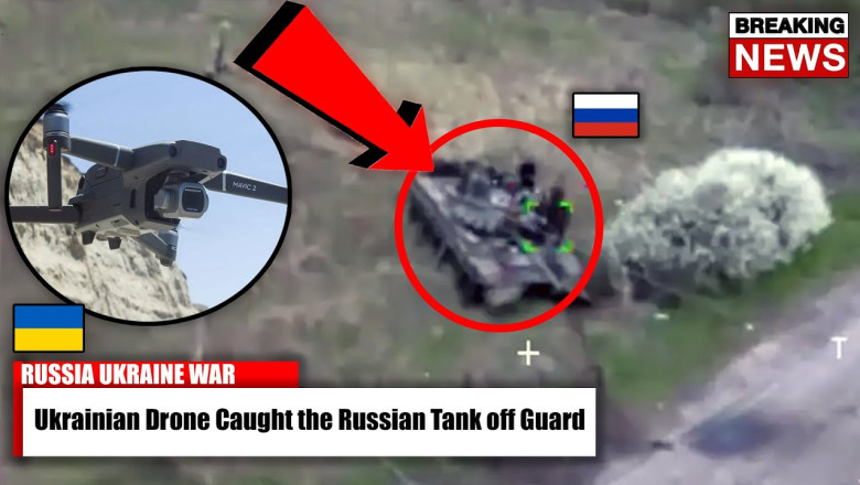 Ammunition Rain on the Russians! Ukrainian Drone Caught the Russian ...