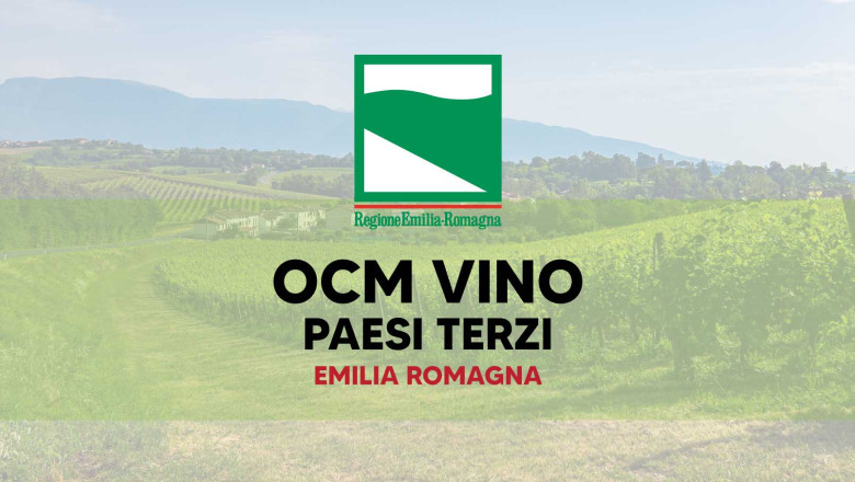OCM Vino. Misura Promozione sui mercati dei paesi terzi. Campagna 2022/2023. Finanziamento a fondo perduto per la promozione dei vini sui mercati dei paesi terzi.Emilia Romagna
