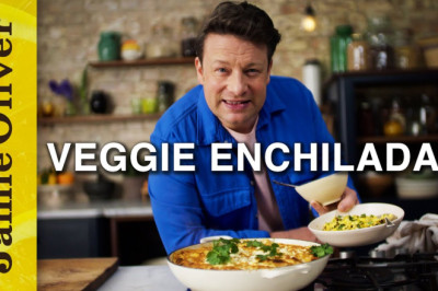 Veggie Black Bean Enchiladas | Jamie Oliver