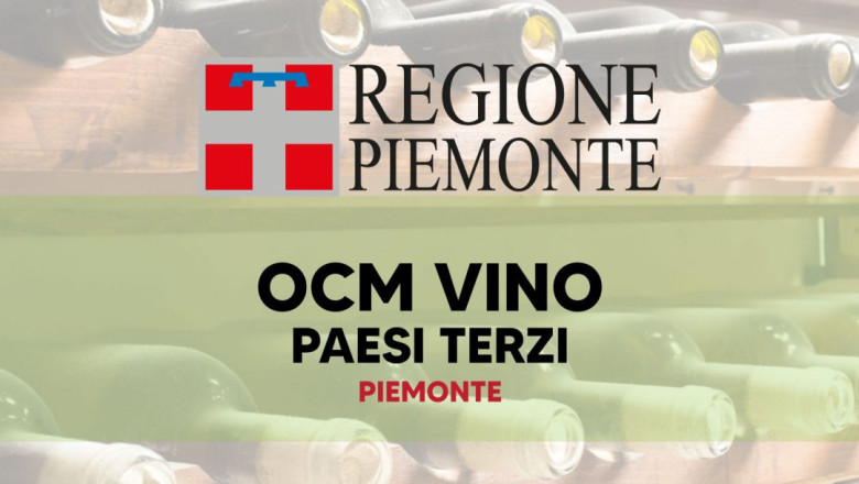 OCM Vino. Misura Promozione sui mercati dei paesi terzi. Campagna 2022/2023. Finanziamento a fondo perduto per la promozione dei vini sui mercati dei paesi terzi. Piemonte