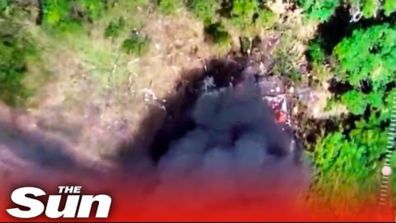 Ukrainian paratroopers take out two Russian tanks with remote strikes