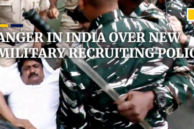 Protesters detained in India after violent clash over new military recruitment scheme