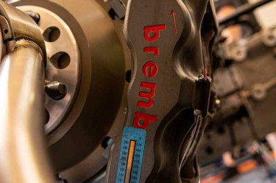 Unique and exclusive Brembo paradox: the better you brake, the faster you go. (Official tweet)