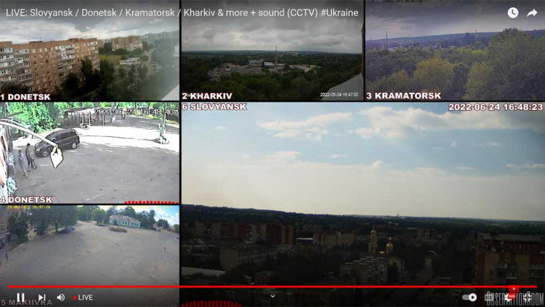Live Web Cameras: Just now @Slovyansk / Donetsk / Kramatorsk / Kharkiv