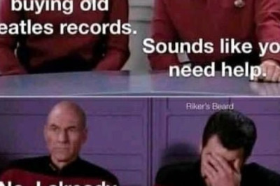 Meme Star Trek - Beatles: I'm addicted to buy old Beatles records....