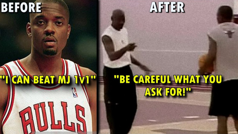Incredible video when a RETIRED Michael Jordan DEMOLISHED an Arrogant Bulls ROOKIE!