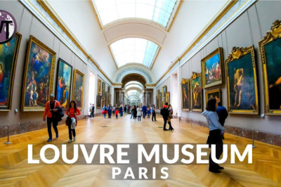 Inside Louvre Museum Paris, Mona Lisa - (Part 1) 🇫🇷 France - 4K Walking Tour