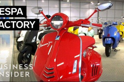 How Vespa Scooters Are Made | The Making Of