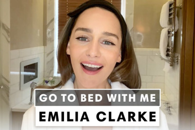 Emilia Clarke's Night time Skincare Routine | Go To Bed With Me | Harper's BAZAAR