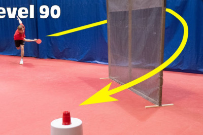 Ping Pong from Level 1 to 100 - Ping Pong trick shots that get harder and harder!