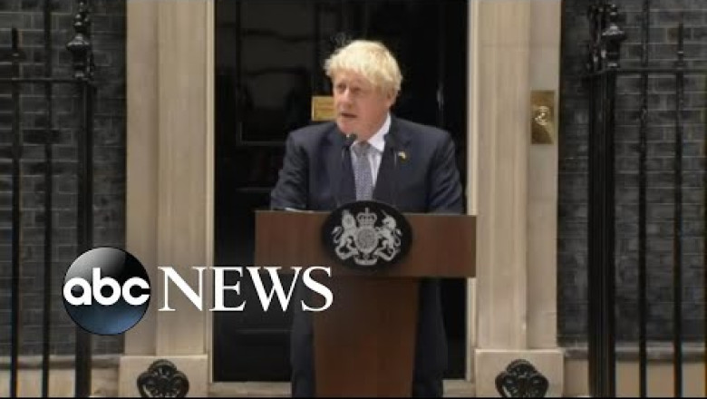 UK Prime Minister Boris Johnson resigns