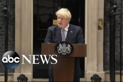 UK Prime Minister Boris Johnson resigns