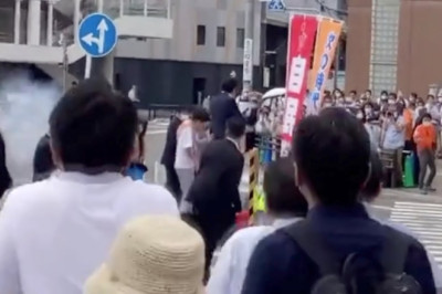 Moment when Former Japanese PM Shinzo Abe was shot