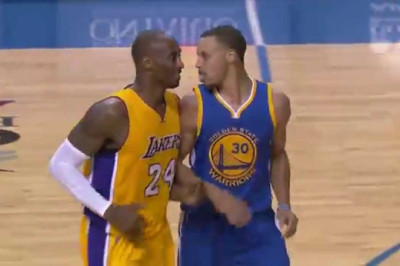 Unique Kobe Gives Curry Respect After Draining Long Three