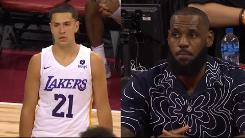 Lebron has found his new shooter for the Laker.. 6'9 Cole Swider is GREENLIGHT🔥