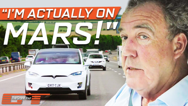 Incredible Clarkson is astonished by the Tesla Model X. | The Grand Tour