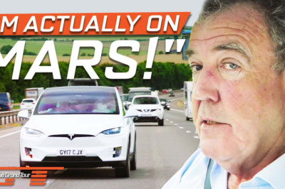 Incredible Clarkson is astonished by the Tesla Model X. | The Grand Tour