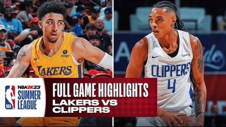 Just now LAKERS vs CLIPPERS | NBA SUMMER LEAGUE | FULL GAME HIGHLIGHTS