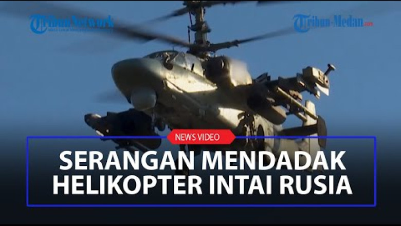 Moment ATTACK Russian reconnaissance helicopters, launch missiles at Ukrainian fortifications