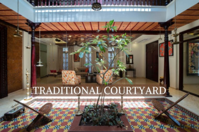 Traditional South Indian courtyard house in Chennai by Kalyani property developers | Interior Shoots