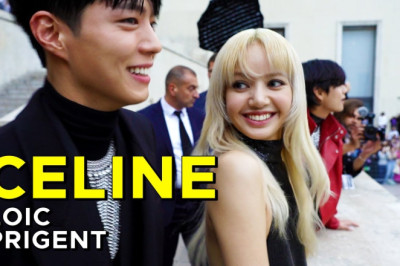 CELINE BOOMS! With Lisa, Taehyung  and Park Bo Gum!