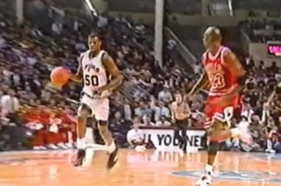 Incredible The Move: David Robinson Blazes Past Michael Jordan for the Power Slam