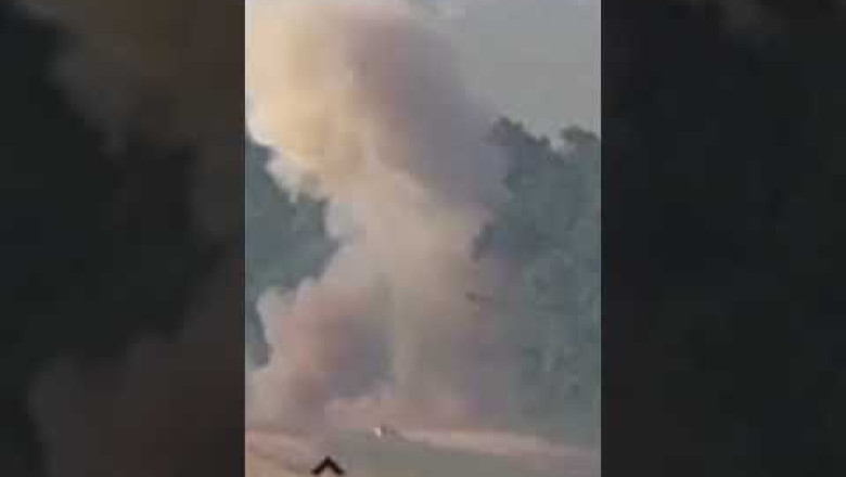 Moment the results of the shelling of the APU vehicle, presumably in the vicinity of Seversk