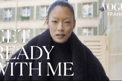 Pop artist Rina Sawayama gets ready for the Paris Fashion Week...
