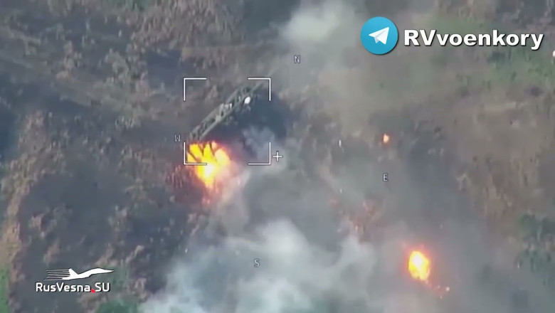 Footage of the destruction of the most powerful Ukrainian 203-mm self ...