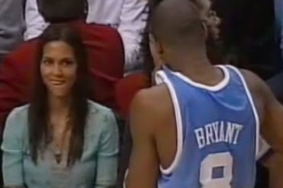 Halle Berry checking out Kobe Bryant 2005