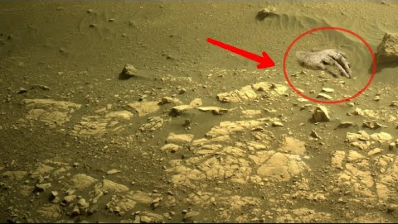 Mars:Perseverance Rover Recently Found a broken Stony Hand on Mars Surface||Mars in 4k||